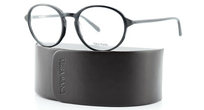 VERA WANG Damen Brille 52-19 140 Nyx BK Acetate Oval Black Pattern + Etui 