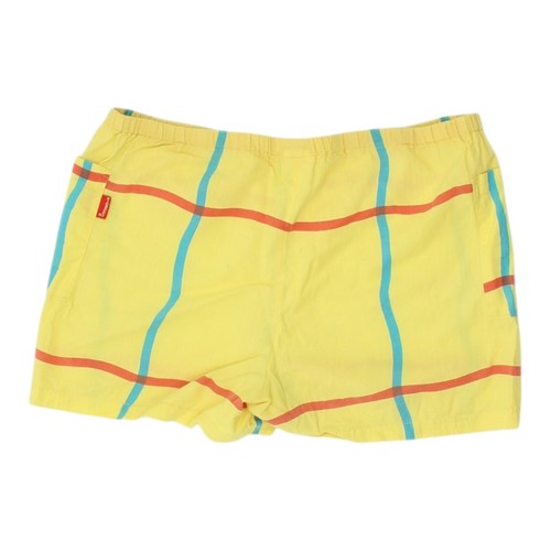 Fiorucci Womens Yellow Outfit | Vintage Summer 2 Piece Lightweight Shirt Shorts - Picture 4 of 8