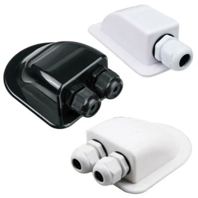 Dachdurchführung 2-fach Solar Kabeldurchführung Wohnmobil Caravan Camper Weiß