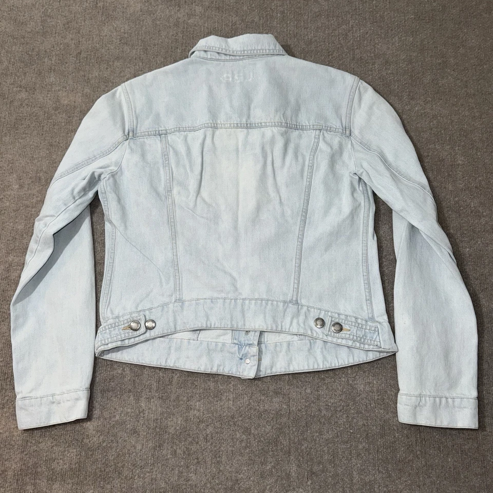 Chaqueta vaquera Traditions para mujer XL azul lavado claro denim clásica camionero motociclista Foto 3 de 4