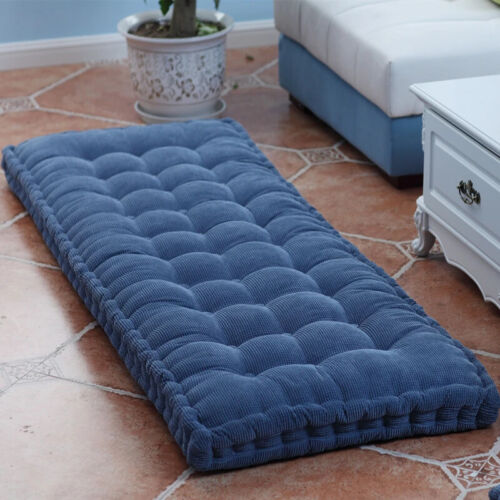Long Cushion Thickening Garden Chair Cushion Solid Color Home Seat Mat Floor