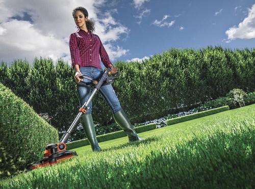 12" 20V Cordless String Trimmer Wheeled Edger Battery Light Grass Weed Cutter - Picture 4 of 5