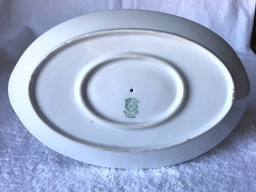 Vintage Noritake Hand Painted Nippon "M" Gravy Boat with Attached Underplate - Picture 9 of 12