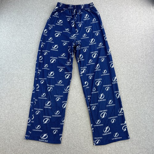 Tampa Bay Lightning Pyjamahose Jugend Large 14/16 blau gerades Bein Stretch Junge - Bild 1 von 5