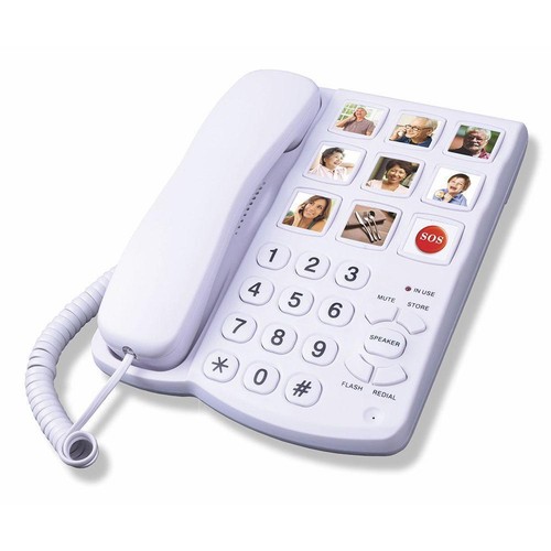 Cordless Big Button Hearing Aid Elderly Amplified Phone O6H6♤ - Zdjęcie 2 z 13