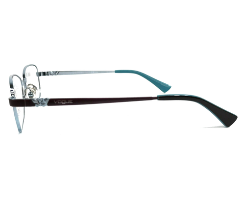 Vogue Eyeglasses Frames VO3904 716 Azure Blue Brown Cat Eye Wire Rim 54-17-135 - Picture 6 of 12