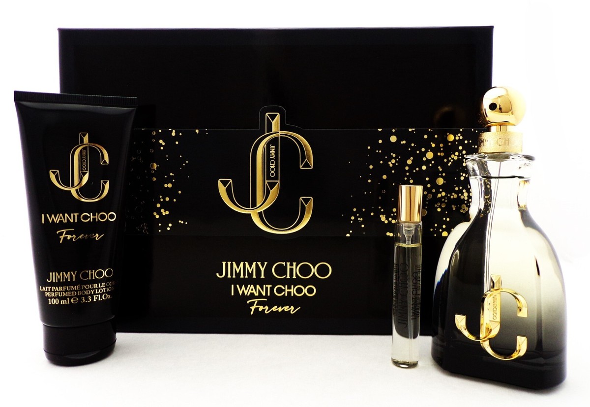 JIMMY CHOO I WANT CHOO Forever 4本セット Jimmy Choo I Want Choo Forever Perfume 3-Piece Gift Set for
