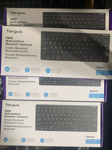 Targus Wireless Multi-Platform Bluetooth Keyboard AKB55TT KB55 - Picture 1 of 4