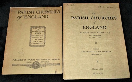 Antiquarian 2 PARISH CHURCHES OF ENGLAND Thomas Sears 1915 Harry Walker 1930 - Bild 1 von 12