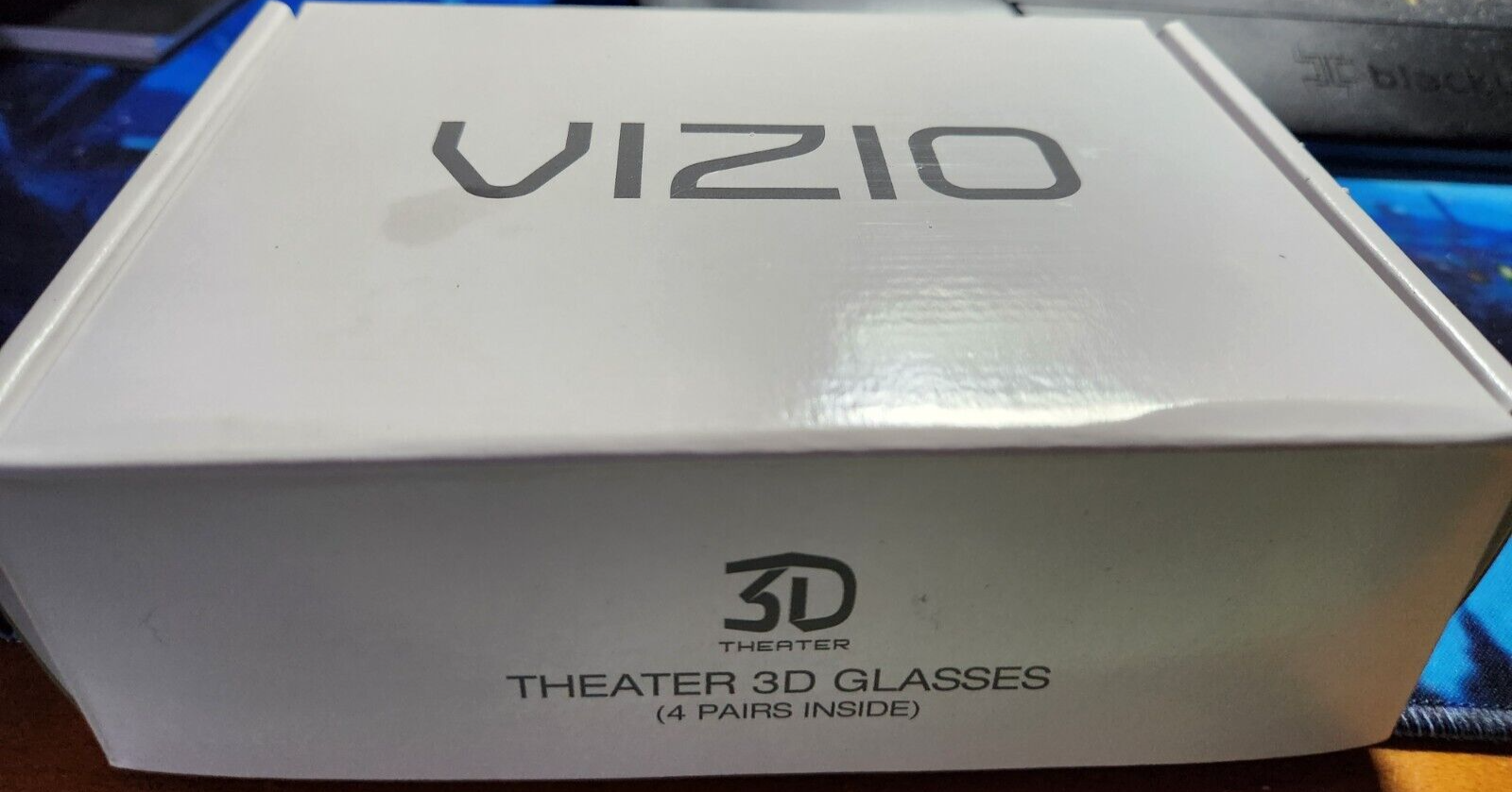 Vizio Theater 3D TV Glasses Set of 4 Pair Black eBay