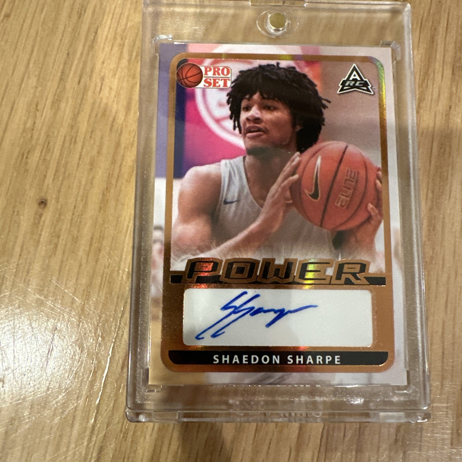 2021-22 Leaf Pro Set Power #BASS1 Shaedon Sharpe Auto