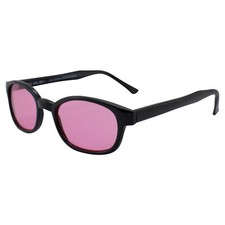 KD's Sunglasses 2014 Original KD's Biker Shades ANSI Z80.3 Black Frames w/Pink