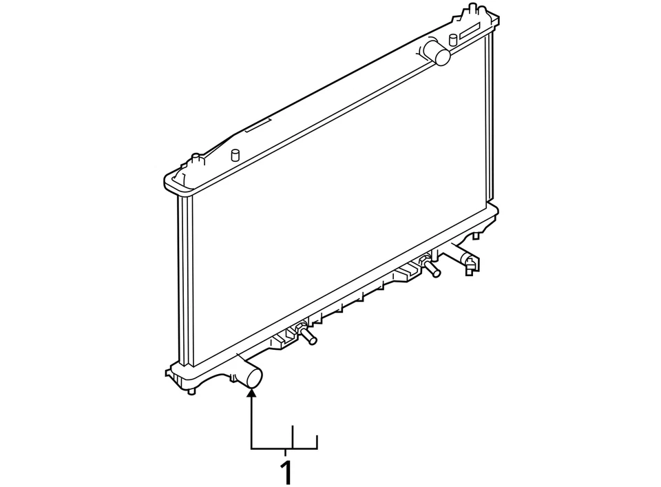 Radiator Rear Main Larger 400 Hp Fits 16-22 INFINITI Q50 6642156 Foto 4 de 4