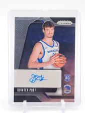 QUINTEN POST 2024-25 PRIZM ROOKIE AUTO RSI-QPW WARRIORS BASKETBALL Q0107
