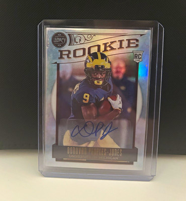 Panini 2020 Legacy Donovan Peoples-Jones #168 Premium Penmanship Silver Auto RC
