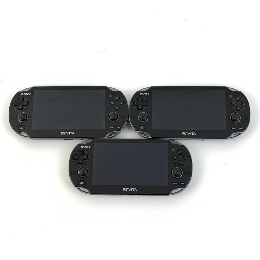 Sony PS Vita Console PCH-1100 Lot of 3 Untested For Parts