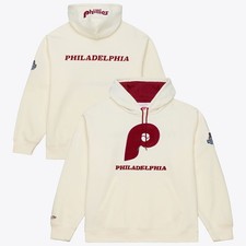 Men's Mitchell & Ness Cream Philadelphia Phillies Classic Fleece Hoodie