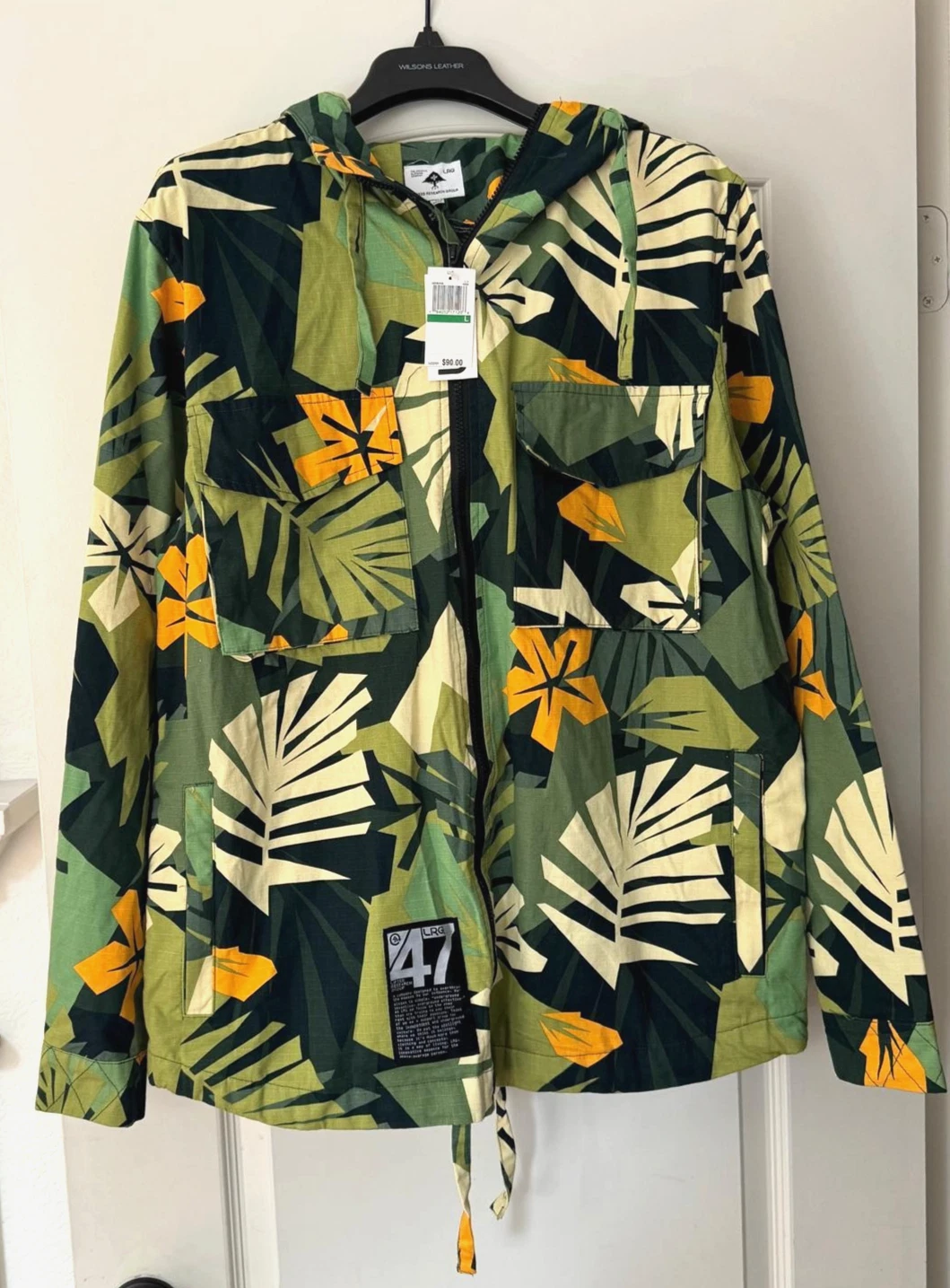 LRG Men's Research Collection Camo Leaf Jacket, Men's Size Large. New w/ Tags!