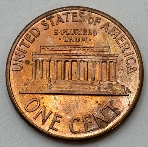 Fehler: Lincoln Cent 1990 Broadstruck X-496 - Bild 2 von 3