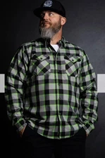 Dixxon Flannel Co The Last Lap Plaid Long Sleeve Mens L