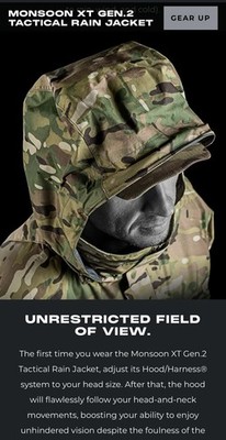UF PRO BLACK MONSOON XT GEN.2 TACTICAL RAIN JACKET Size 3 Xl | eBay