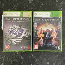 Saints Row. The third and IV (4) Xbox 360 both complete with manuals
