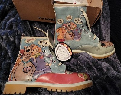 DOGO Vegan Leather SCOOBY-DOO Boots Sz 7.5  ( 38 )  Warner Brothers NiB 