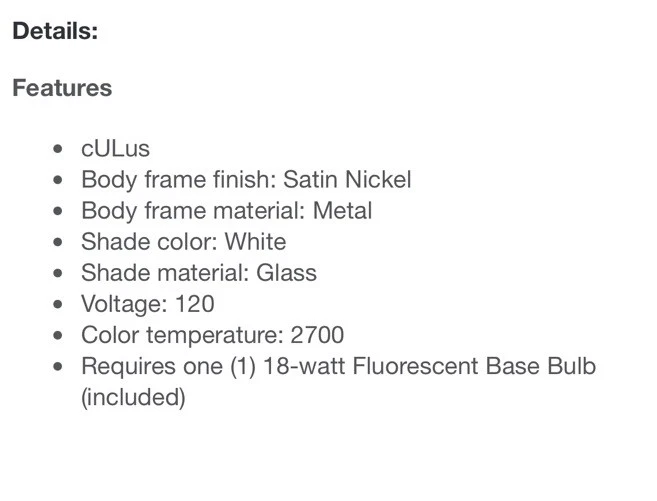 AFX Canterbury 11 in. Flush Mount Light with White Glass, Includes Bulb - Image 2 of 4