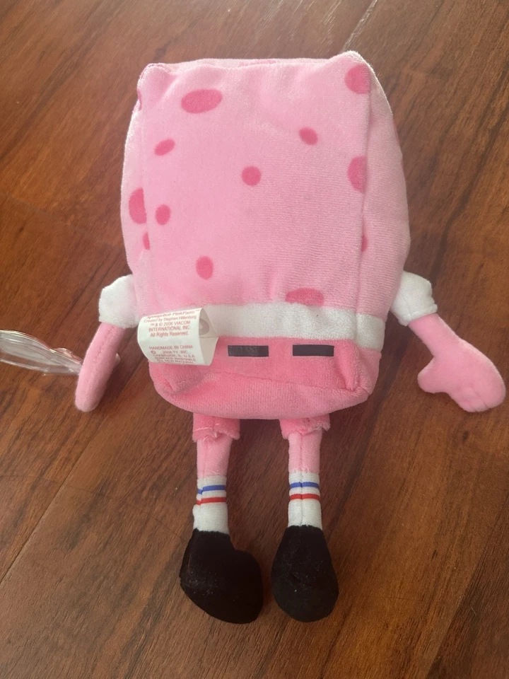 TY Beanie Baby SPONGEBOB SQUAREPANTS ( PINKPANTS ) (8 inch) Used w Tags Plush - Image 3 of 4