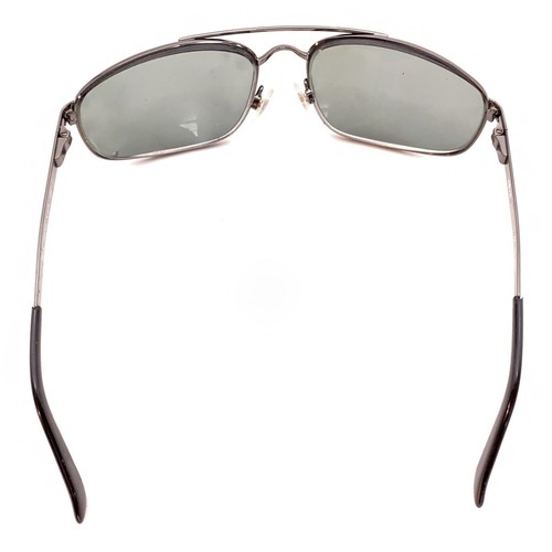 Revo 3014 080/K3 Silver Metal Rectangle Wrap Sunglasses Frames 61-18 125 Italy - Picture 6 of 12