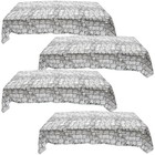  4pcs Birthday Party Decorative Tablecloth Rectangular Medieval Pebble Wall