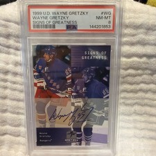 1999-00 Upper Deck Wayne Gretzky Hockey Signs of Greatness Wayne Gretzky Auto