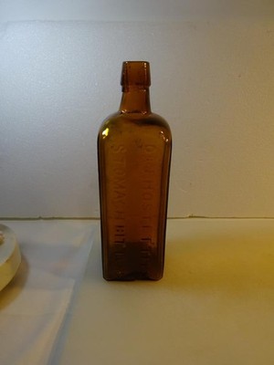 ANTIQUE ''DR. J. HOSTETTER'S STOMACH BITTERS BOTTLE'' Quack Medicine VG Nice 1