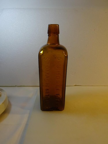 ANTIQUE "DR. J. HOSTETTER'S STOMACH BITTERS BOTTLE" Quack Medicine VG Nice 1