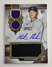 2024 Topps Triple Threads - Hunter Goodman Rookie On Card Auto Relics /99 (RPA). rookie card picture