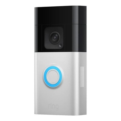 Ring Videotürklingel mit Akku - Kabellos Smart Home Security - Weiß