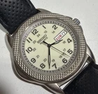 Seiko Vintage 7N43-6B20 Lumibrite Leather Band Glow Face Very Collectible ￼