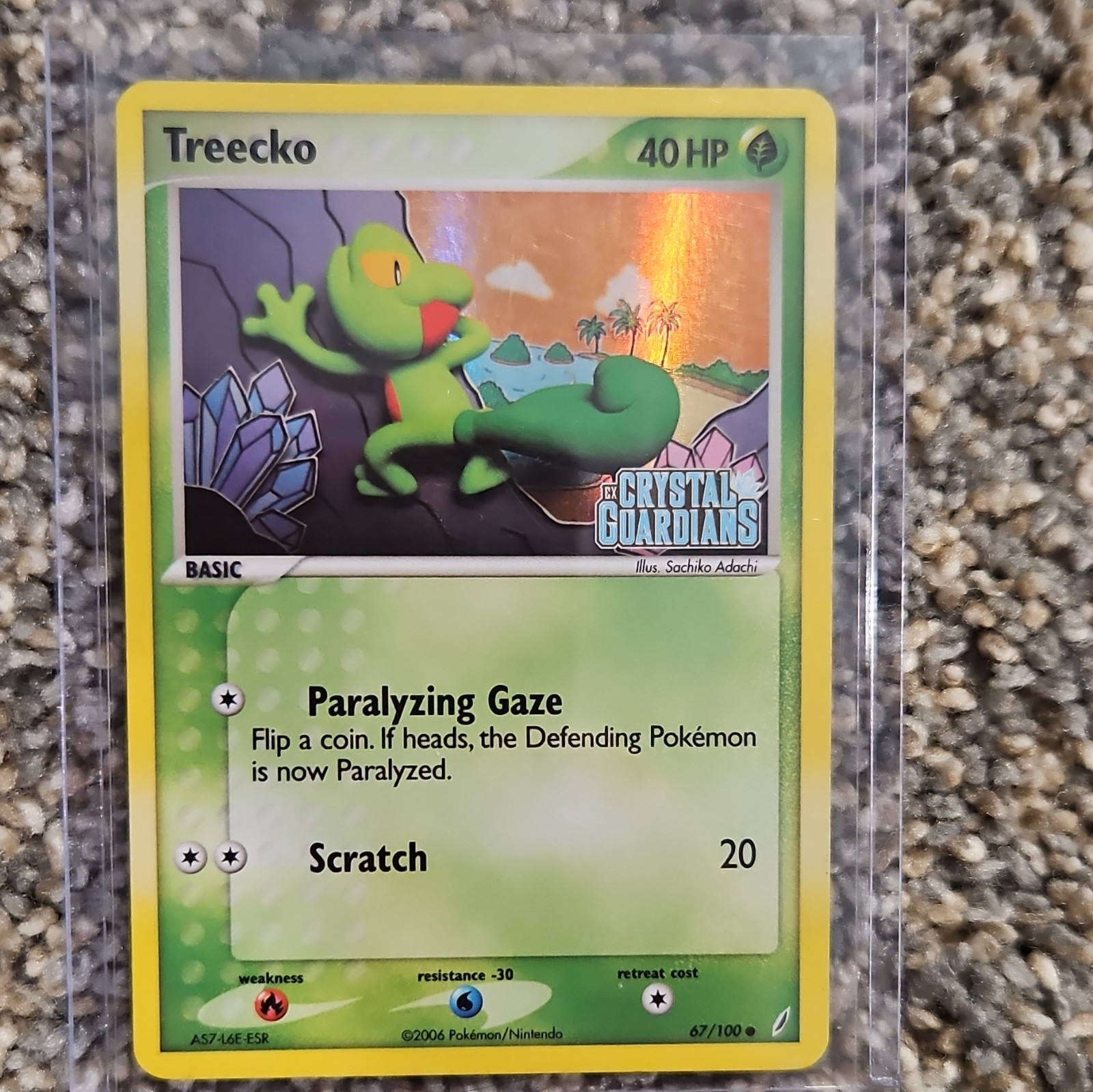 The Pokémon Company Treecko 67/100 Crystal Guardians Reverse Holo NM/NM-