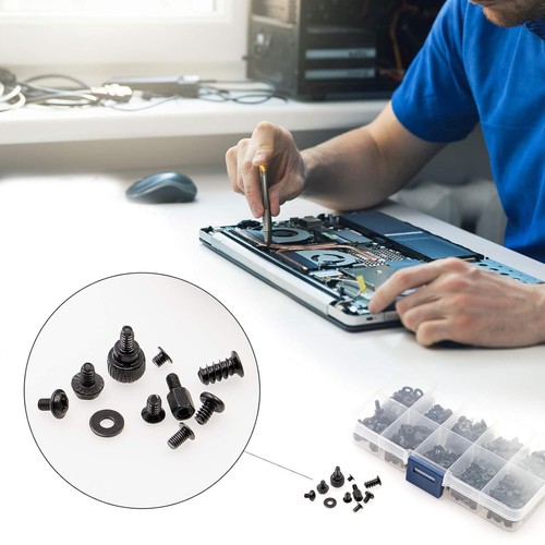 400Pcs Computer Screws Standoffs Kit SSD Screw for Universal Motherboard PC... - Afbeelding 5 van 6