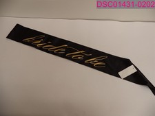 Bride To Be Sash and Bridesmaid Sash Black/Gold NWT Bachelorette Party Sashes