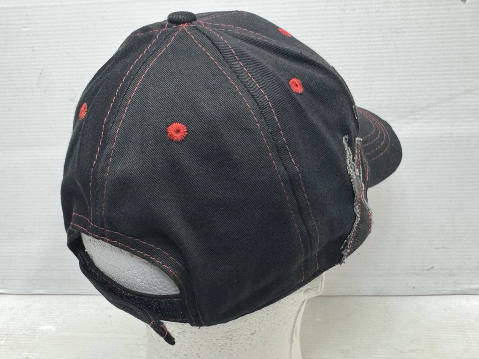 Herramientas a Presión Llave Envejecida Gorra Ajustable Rojo Negro Foto 3 de 4