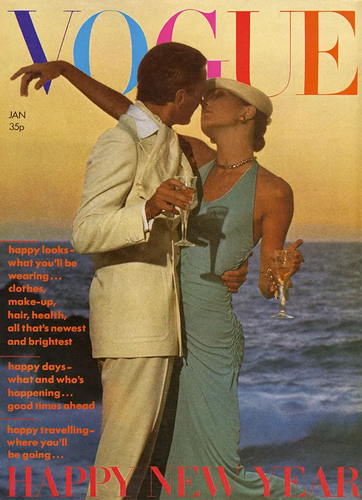 Vintage Vogue No. 2093 - Jan 1974, Vol. 131 #1 (Anjelica Huston, Manolo Blahnik)