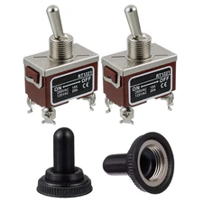 RT1221 Toggle Switch 125V 20A 250V 15A DPST ON-Off 4 Terminal pin Rocker Switch