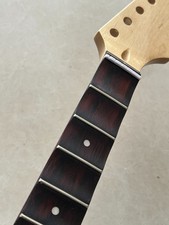 Gloss Maple Full scalloped 22 frets 25.5" Rosewood Fretboard Guitar Neck parts