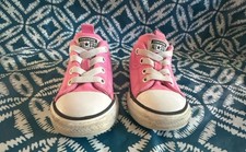 Converse Kids Chuck Taylor All Star Pink Low Top Sneakers 8 toddler