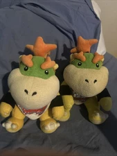 Two Used Condition 2011 Bowser Junior Plushes From Sanei and Little Buddy Toys