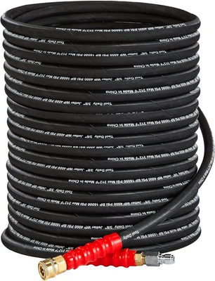 #ad 50 FT Pressure Washer Hose 3 8quot; 4000 PSI High Tensile Wire Braided Quick Connect $63.89