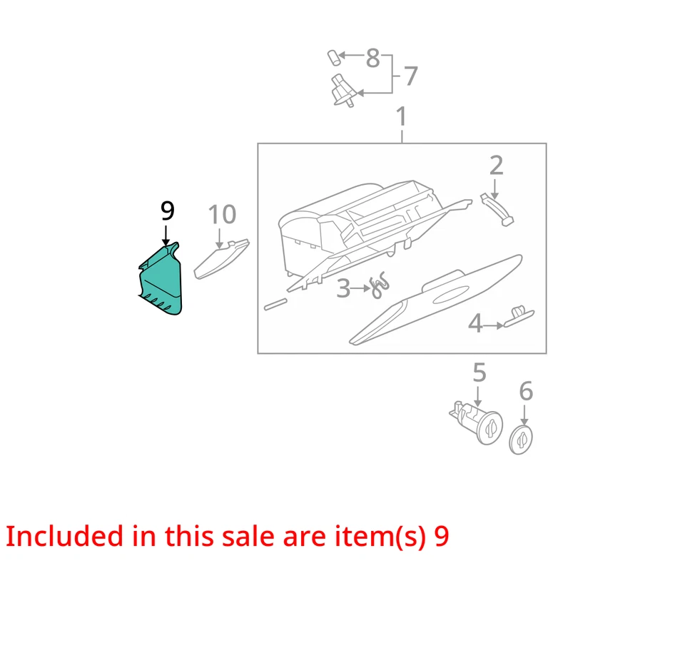 SE ADAPTA A PLACA PONTIAC GRAN PREMIO 2006-2008 ASM I/P LWR TR *EFECTIVO 25802217 - NUEVO OEM Foto 2 de 3