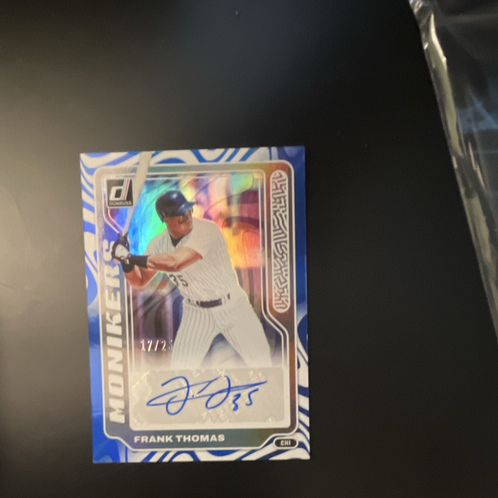 Panini 2020 Donruss Frank Thomas Monikers Auto Chicago White Sox #17/25