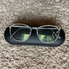 OAKLEY BLACK SMALL AUTHENTIC CLAMSHELL EYEGLASSES HARD CASE